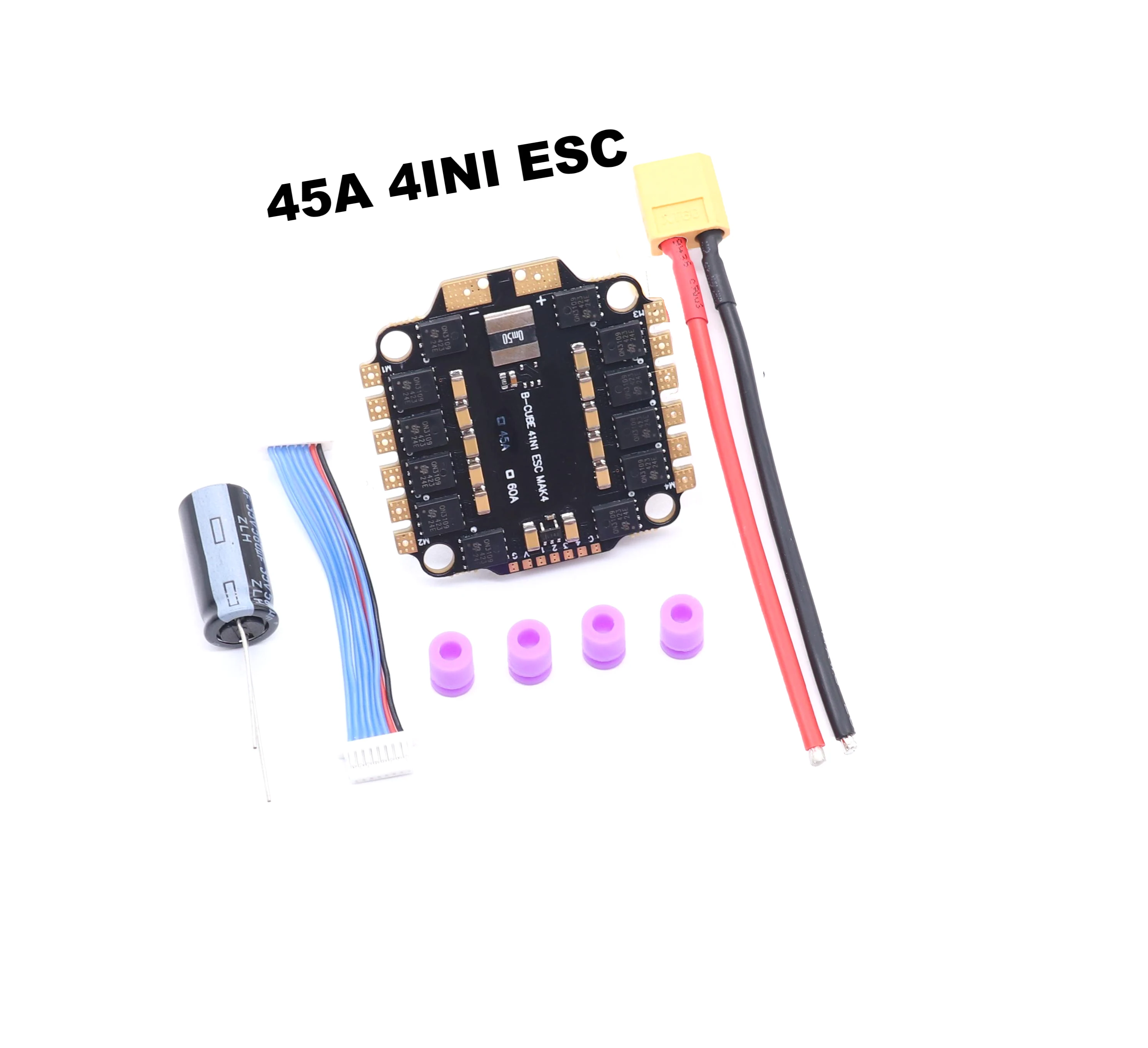 ESC 4-em-1 BLHeli_S — 45A ou 60A, 3-6S