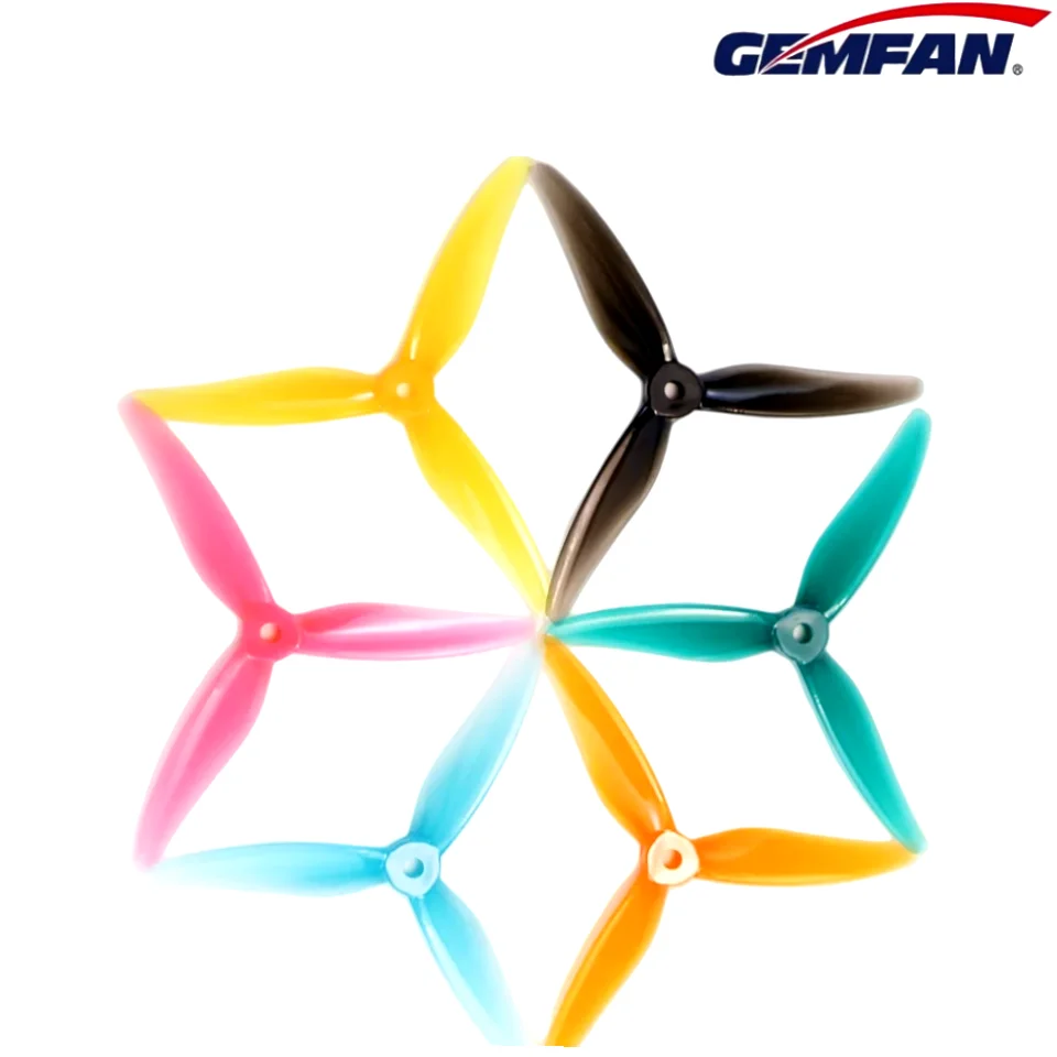 Hélices Gemfan 51466 V2 — 5 polegadas, 3 pás (8 peças)