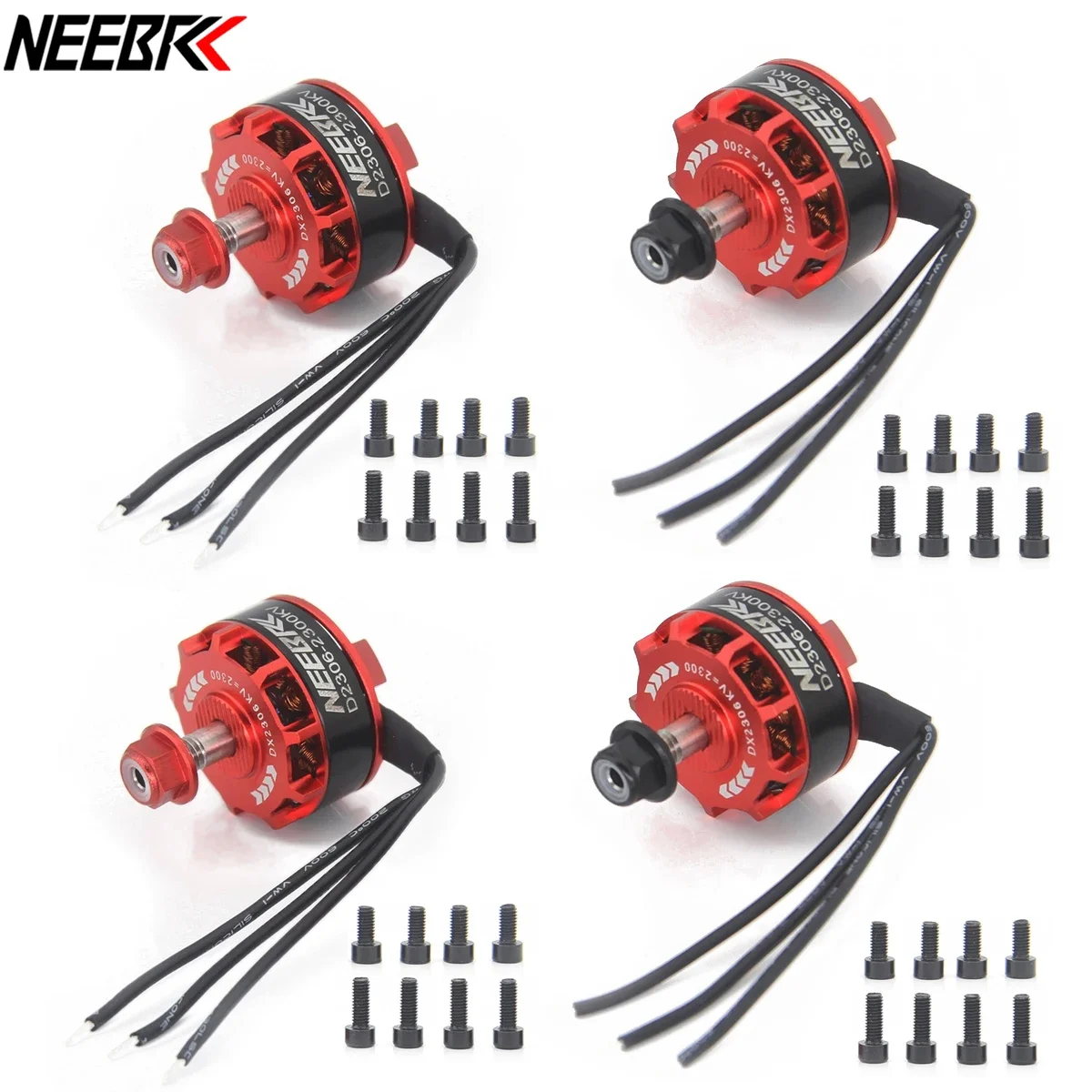 NEEBRC D2306 — motor brushless com sentido de giro definido