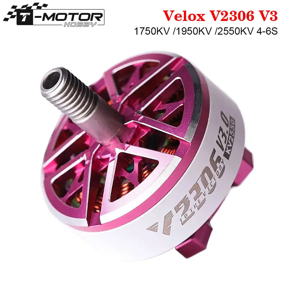 T-Motor Velox V2306 V3 — motor brushless 4-6S