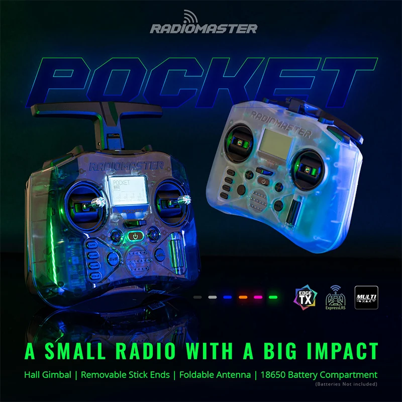 RadioMaster Pocket ELRS 2.4GHz — rádio de bolso
