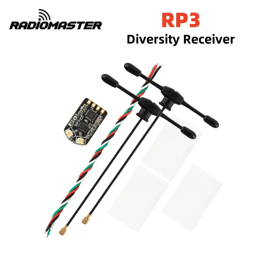RadioMaster RP3 V2 — receptor ELRS de antena dupla